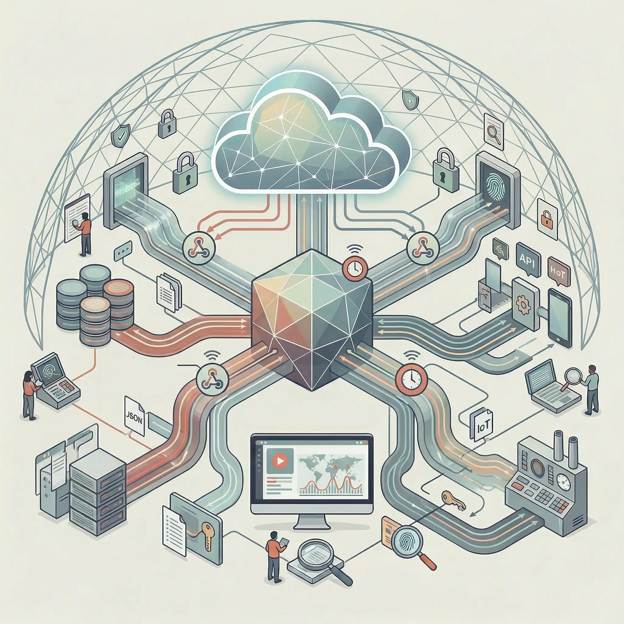 Ilustración creativa sobre estrategia y SEO Ilustración creativa sobre estrategia y SEO
